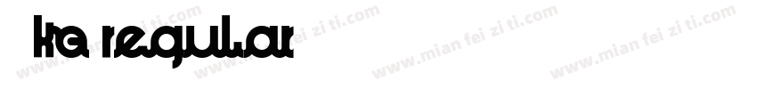一拳KO Regular字体转换